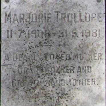 TROLLOPE Marjorie 1908-1981