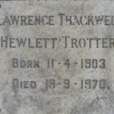 TROTTER Lawrence Thackwell Hewlett 1903-1970
