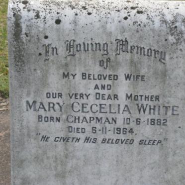 WHITE Mary Cecelia  nee CHAPMAN 1882-1964