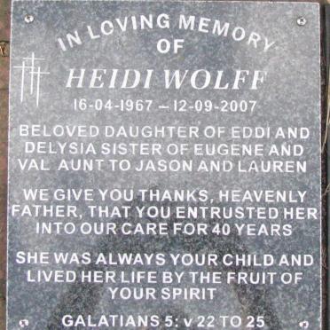 WOLFF Heidi 1967-2007