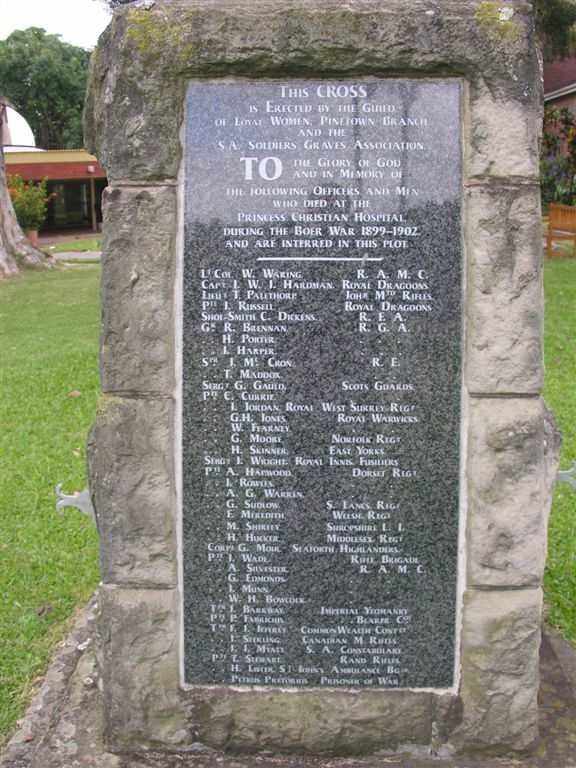 Boer War Memorial Cross