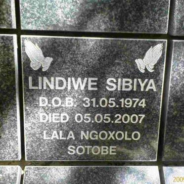 SIBIYA Lindiwe 1974-2007