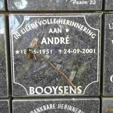 BOOYSENS Andre 1951-2001