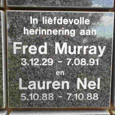 MURRAY Fred 1929-1991 :: NEL Lauren 1988-1988