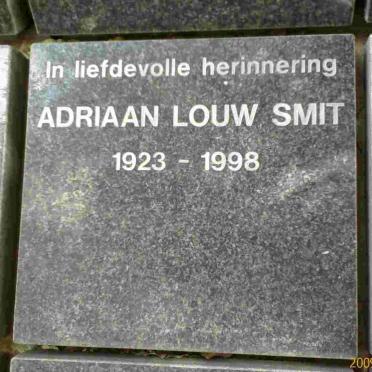 SMIT Adriaan Louw 1923-1998