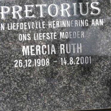 PRETORIUS Mercia Ruth 1908-2001