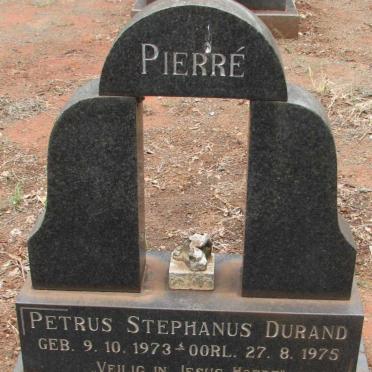DURAND Petrus Stephanus 1973-1975