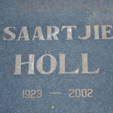 HÖLL Saartjie 1923-2002