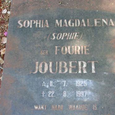 JOUBERT Sophia Magdalena nee FOURIE 1925-1997