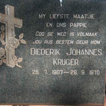 KRUGER Diederik Johannes 1907-1970