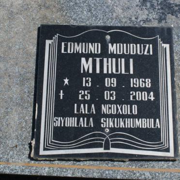 MTHULI Edmund Mduduzi 1968-2004