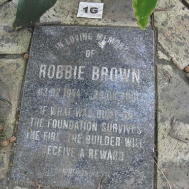 BROWN Robbie 1944-2001