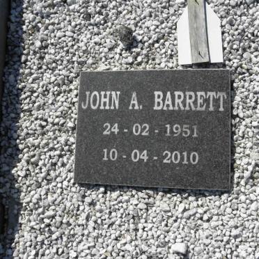 BARRETT John A. 1951-2010