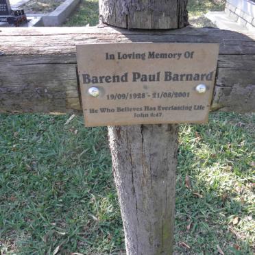 BARNARD Barend Paul 1928-2001