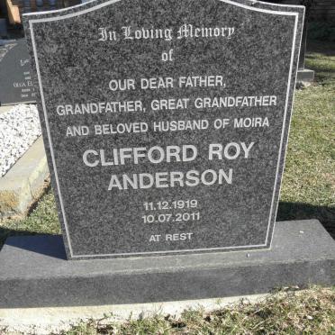 ANDERSON Clifford Roy 1919-2011