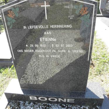 BOONE Etienné 1932-2003