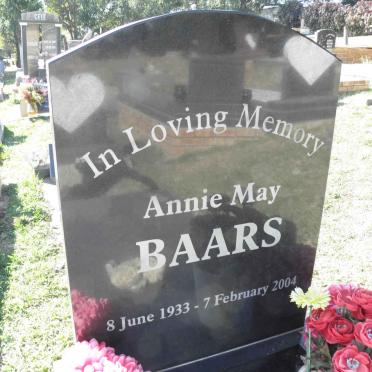 BAARS Annie May 1933-2004