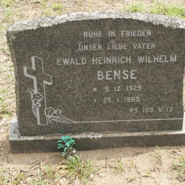 BENSE Ewald Heinrich Wilhelm 1929-1989