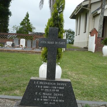 DEPPE J.F. Heinrich 1884-1959 &amp; E.C. Marie BUNGE 1887-1973