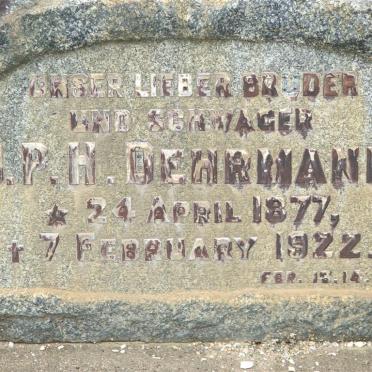 DEHRMANN J.P.H. 1877-1922