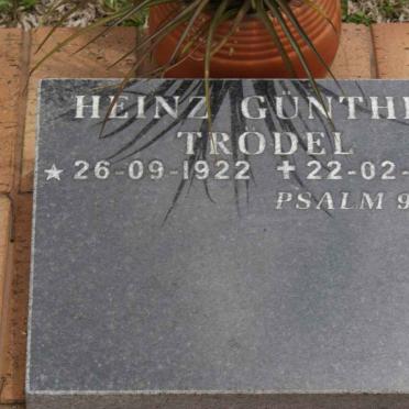 TRÖDEL Heinz Günther 1922-2007