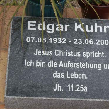 KUHN Edgar 1932-2009