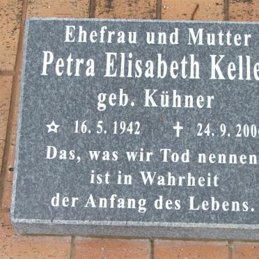 KELLER Petra Elisabeth nee KÜHNER 1942-2006