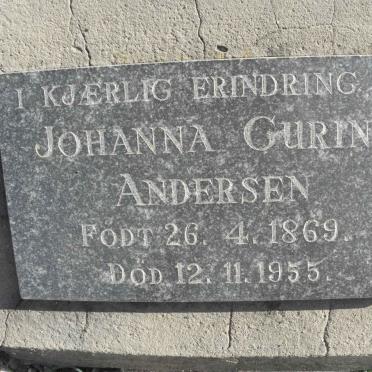 ANDERSEN Johanna Gurine 1869-1955