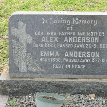 ANDERSON Alexander Gay 1869-1966 &amp; Emma BJORSETH 1888-1984