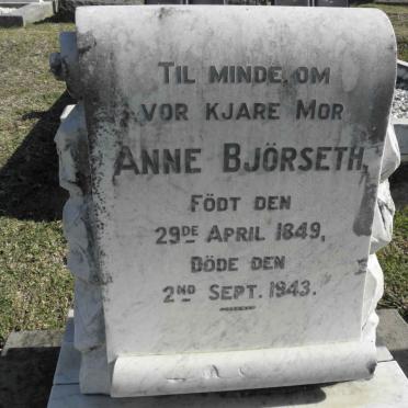 BJORSETH Anne 1849-1943