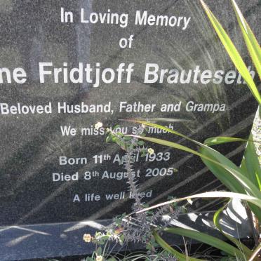 BRAUTESETH ? Fridtjoff 1933-2005