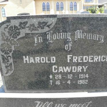 CAWDRY Harold Frederick 1914-1982