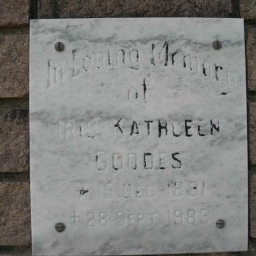 GOODES Iris Kathleen 1891-1983