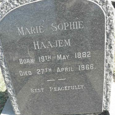 HAAJEM Marie Sophie 1882-1966