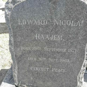 HAAJEM Edward Nicolai 1871-1963