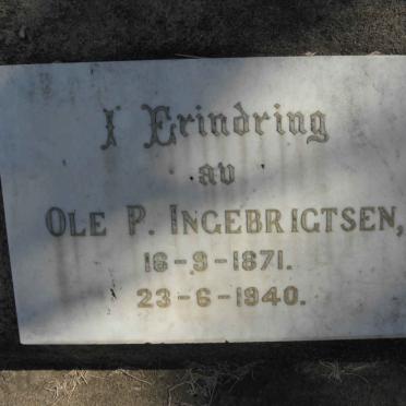 INGEBRIGTSEN Ole P. 1871-1940