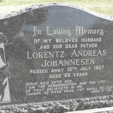 JOHANNESEN Lorentz Andreas -1967