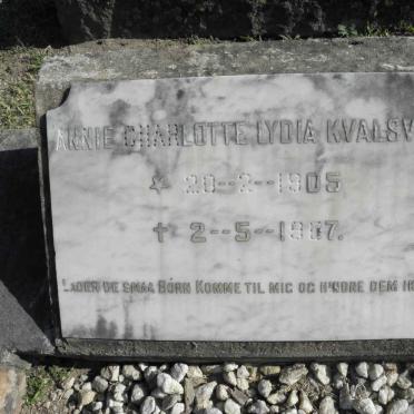 KVALSVIG Annie Charlotte Lydia 1905-1907