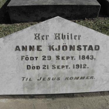 KJONSTAD Anne 1843-1912