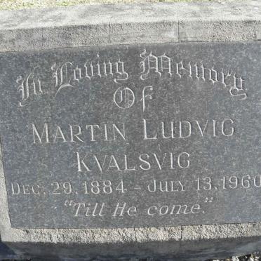 KVALSVIG Martin Ludvig 1884-1960