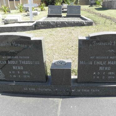 NERO Oscar Adolf Theodotus 1891-1974 &amp; Maria Emilie Margarethe 1891-1974