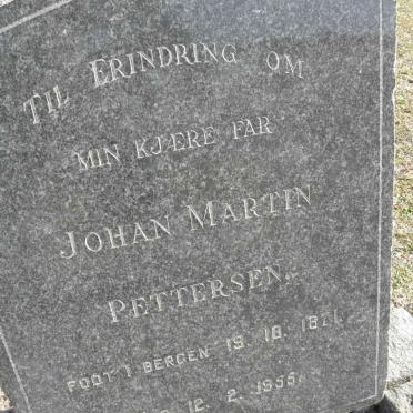PETTERSEN Johan Martin 1871-1955