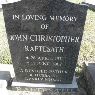 RAFTESATH John Christopher 1931-2008