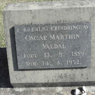 VALDAL Oscar Marthin 1889-1952