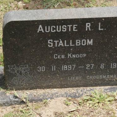 STALLBOM Auguste R.L. nee KOOP 1897-1980