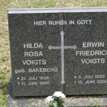 VOIGTS Erwin Friedrich 1935-2000 &amp; Hilda Rosa BAKEBURG 1936-1999