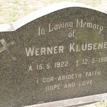 KLÜSNER Werner 1922-1981