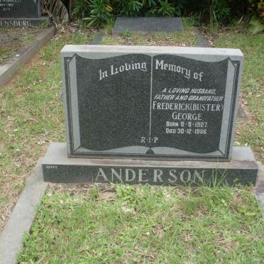 ANDERSON Frederick George 1927-1986