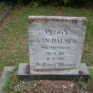 DALSEN Peggy, van nee PROCKTER 1916-1986