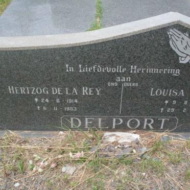 DELPORT Hertzog De La Rey 1914-1983 &amp; Louisa Maria 1921-1980